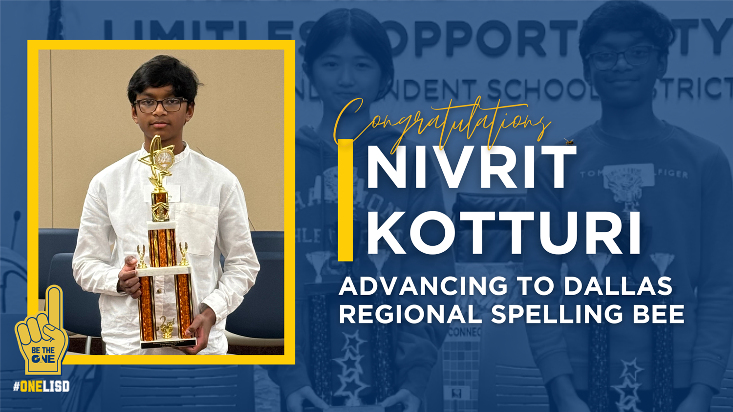 Lamar Student Advances to Dallas Regional Spelling Bee